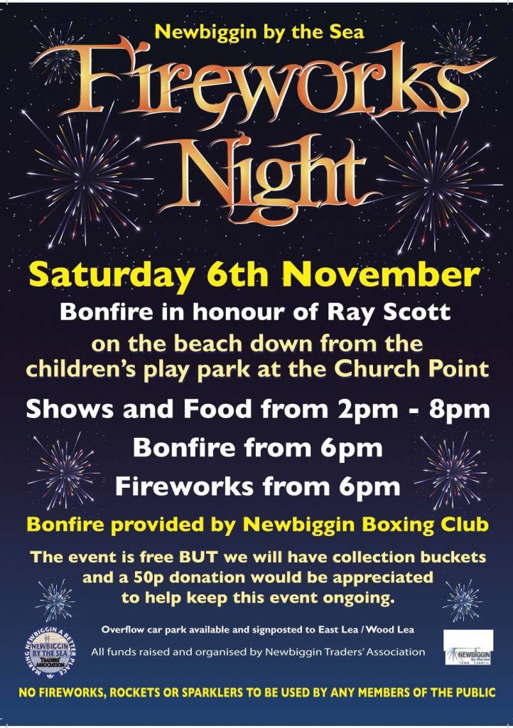 Fireworks Night - Newbiggin by the Sea Town Council